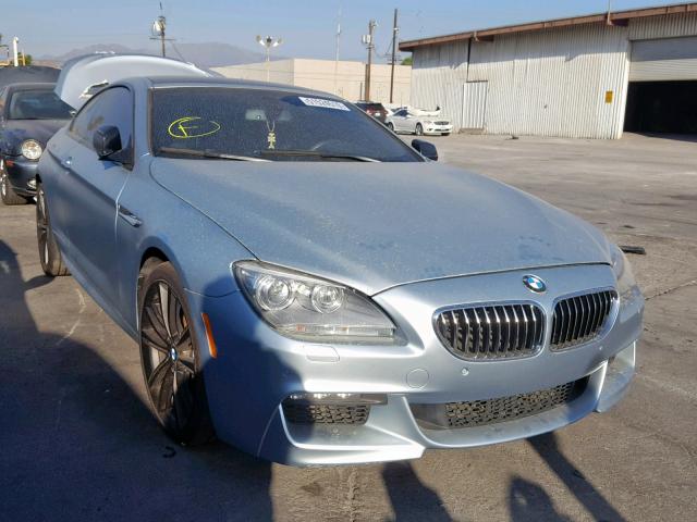 WBAYM9C59DDW20425 - 2013 BMW 650 I BLUE photo 1