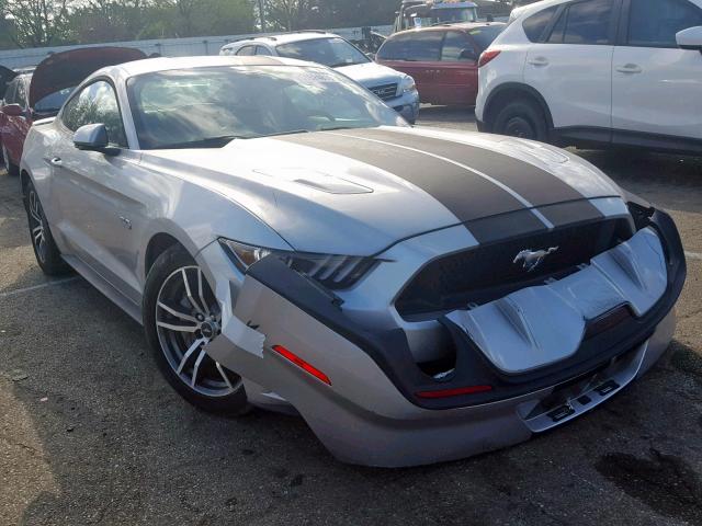 1FA6P8CF4G5229563 - 2016 FORD MUSTANG GT SILVER photo 1