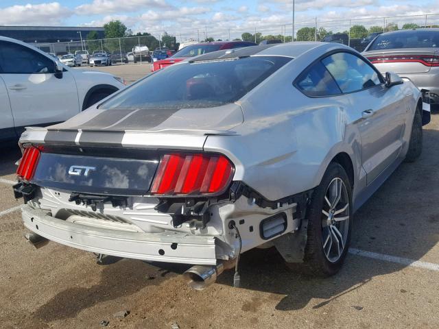 1FA6P8CF4G5229563 - 2016 FORD MUSTANG GT SILVER photo 4