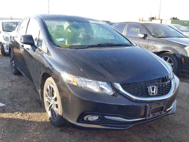 19XFB2F96DE056348 - 2013 HONDA CIVIC EXL BLACK photo 1