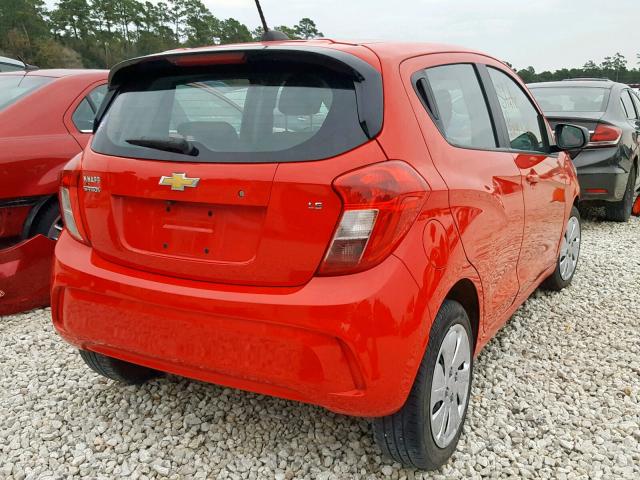 KL8CB6SA9GC638958 - 2016 CHEVROLET SPARK LS RED photo 4