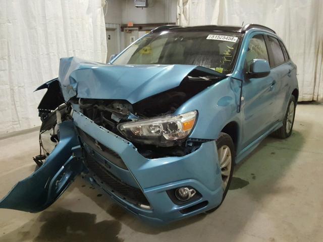 JA4AR4AU7BZ009497 - 2011 MITSUBISHI OUTLANDER BLUE photo 2