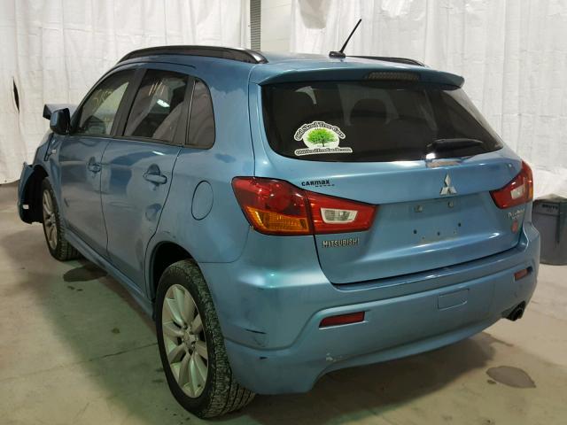 JA4AR4AU7BZ009497 - 2011 MITSUBISHI OUTLANDER BLUE photo 3