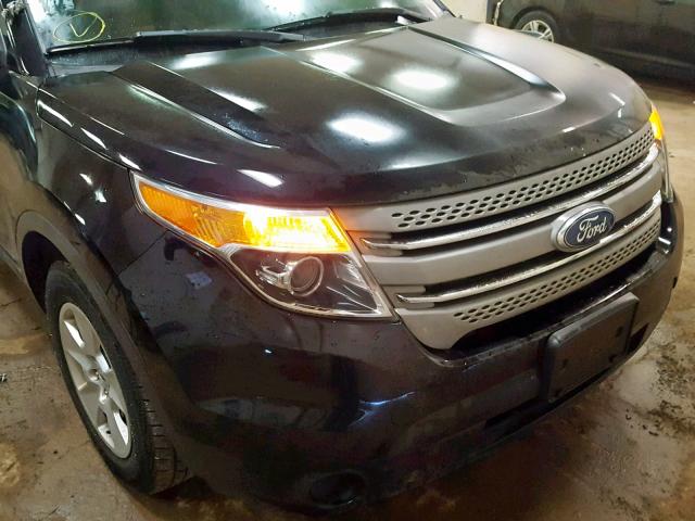 1FMHK8B8XCGA37126 - 2012 FORD EXPLORER BLACK photo 9