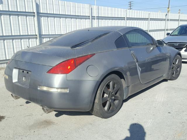 JN1AZ34E73T016705 - 2003 NISSAN 350Z COUPE GRAY photo 4