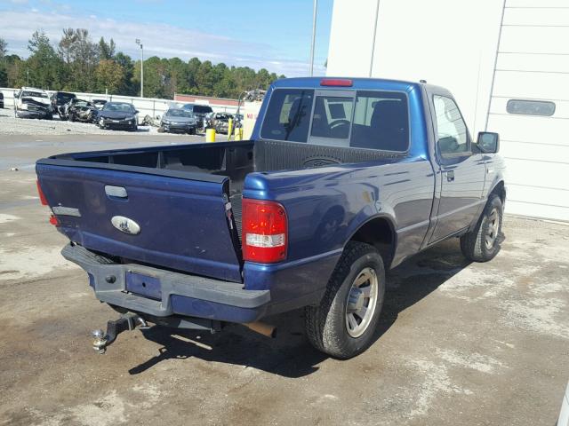 1FTKR1AD3APA04655 - 2010 FORD RANGER BLUE photo 4