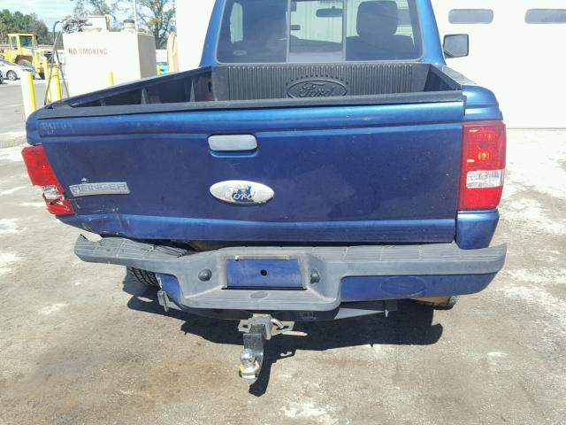 1FTKR1AD3APA04655 - 2010 FORD RANGER BLUE photo 9