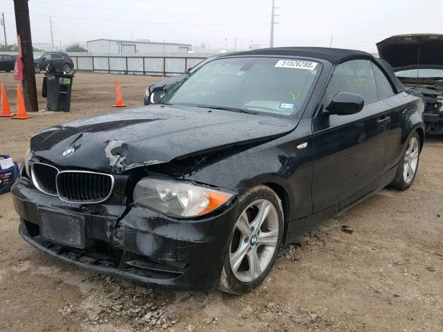 WBAUL7C56BVM79715 - 2011 BMW 128 I BLACK photo 2