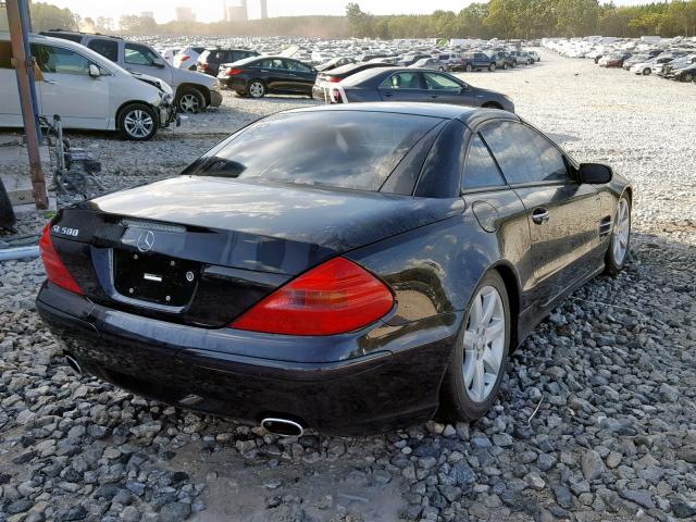 WDBSK75F95F101744 - 2005 MERCEDES-BENZ SL 500 BLACK photo 4