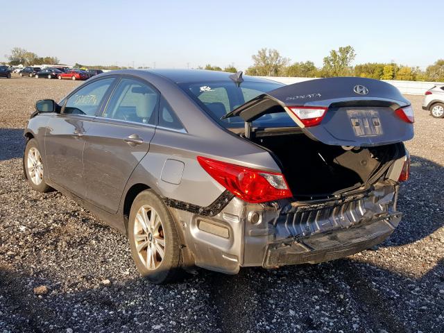 5NPEB4AC8BH231153 - 2011 HYUNDAI SONATA GLS GRAY photo 3