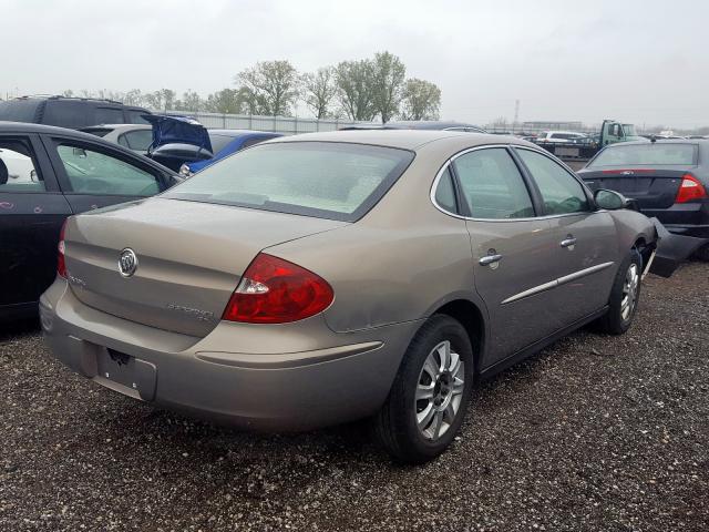 2G4WC552261150791 - 2006 BUICK LACROSSE C GOLD photo 4