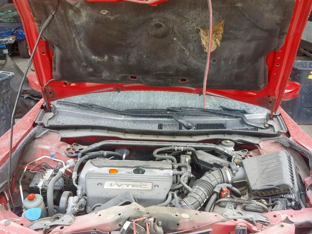 1HGCS12868A006408 - 2008 HONDA ACCORD EXL RED photo 10