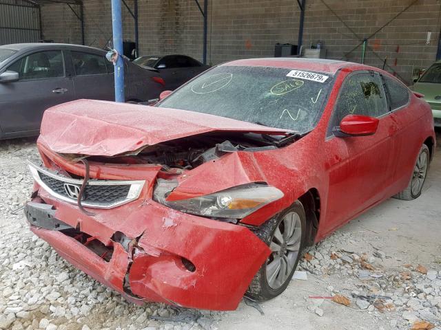 1HGCS12868A006408 - 2008 HONDA ACCORD EXL RED photo 2