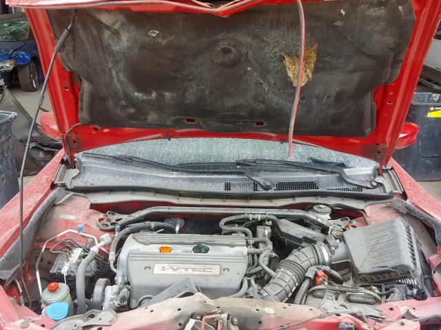 1HGCS12868A006408 - 2008 HONDA ACCORD EXL RED photo 7