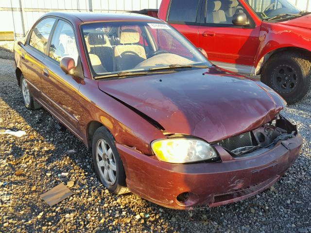 KNAFB121335232063 - 2003 KIA SPECTRA BA RED photo 1