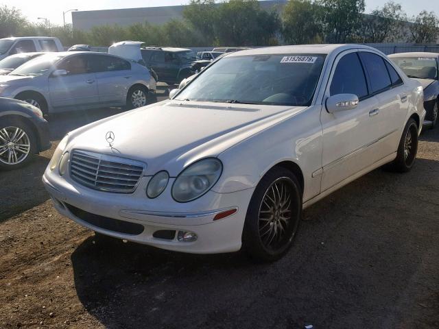 WDBUF65J73X110283 - 2003 MERCEDES-BENZ E 320 WHITE photo 2