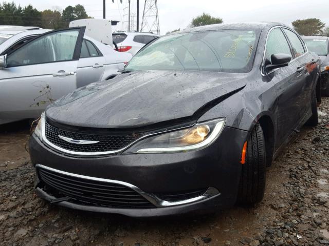 1C3CCCAB7FN675608 - 2015 CHRYSLER 200 LIMITE CHARCOAL photo 2