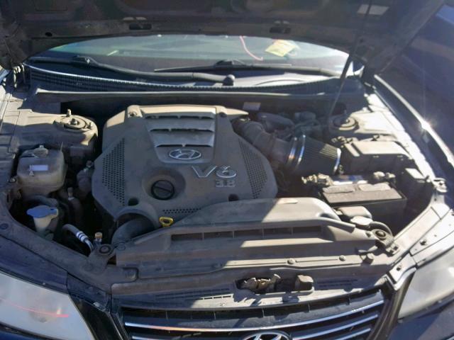 KMHFC46F38A316627 - 2008 HYUNDAI AZERA SE BLACK photo 7