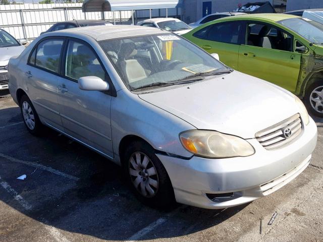 JTDBR32E330014648 - 2003 TOYOTA COROLLA CE SILVER photo 1