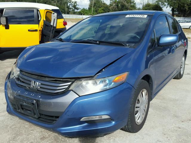 JHMZE2H56AS027809 - 2010 HONDA INSIGHT LX BLUE photo 2