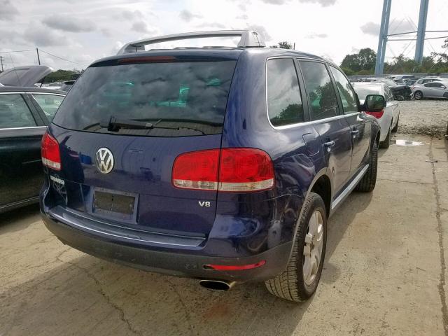 WVGZM77L65D062289 - 2005 VOLKSWAGEN TOUAREG 4. BLUE photo 4