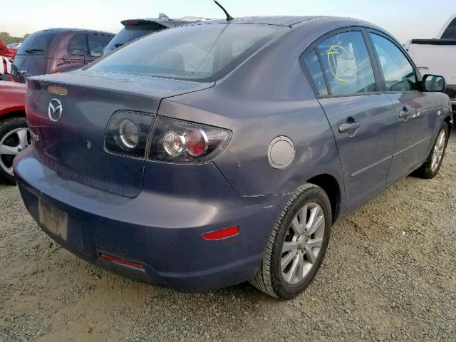 JM1BK32G371627231 - 2007 MAZDA 3 I GRAY photo 4