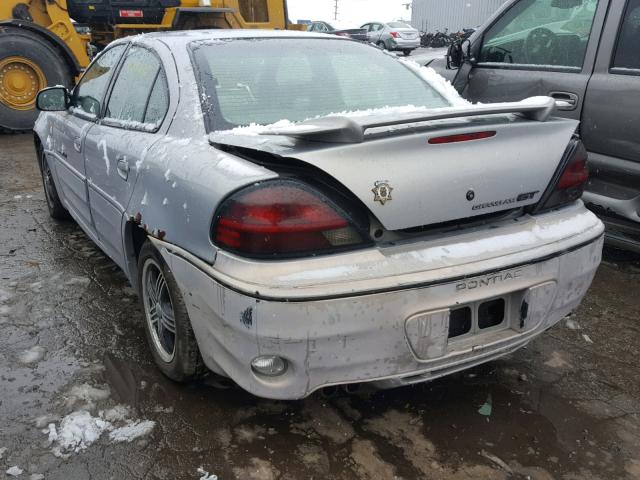 1G2NV52E1YM755762 - 2000 PONTIAC GRAND AM G SILVER photo 3