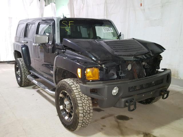 5GTDN13E678182954 - 2007 HUMMER H3 BLACK photo 1