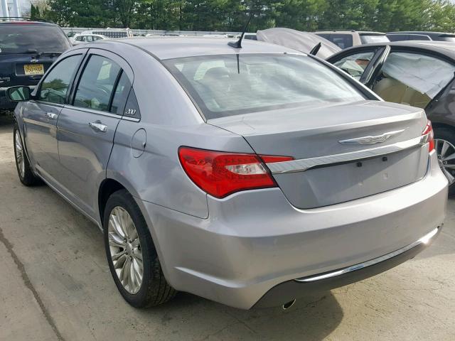 1C3CCBCG1DN745538 - 2013 CHRYSLER 200 LIMITE SILVER photo 3