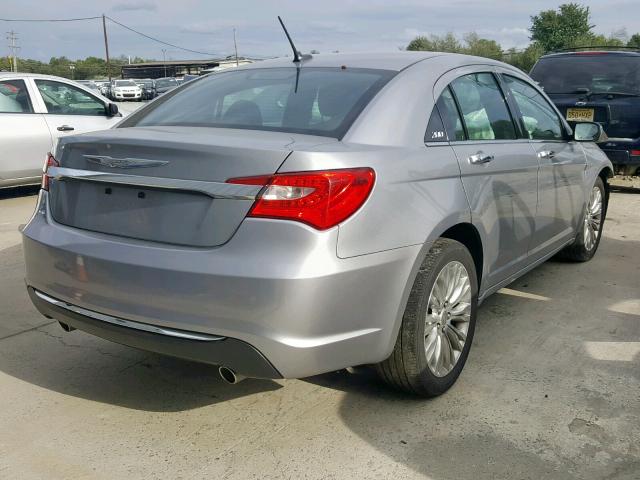 1C3CCBCG1DN745538 - 2013 CHRYSLER 200 LIMITE SILVER photo 4