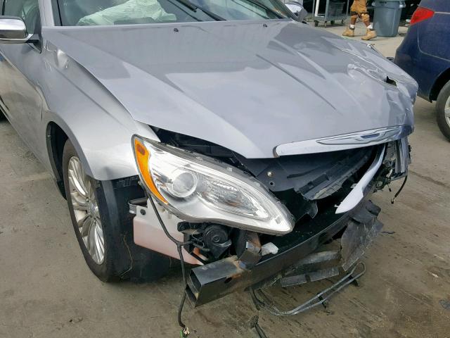 1C3CCBCG1DN745538 - 2013 CHRYSLER 200 LIMITE SILVER photo 9