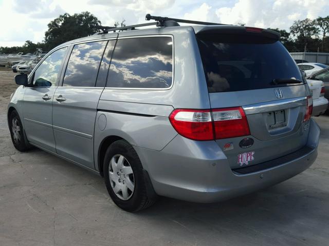 5FNRL388X5B107026 - 2005 HONDA ODYSSEY TO BLUE photo 3