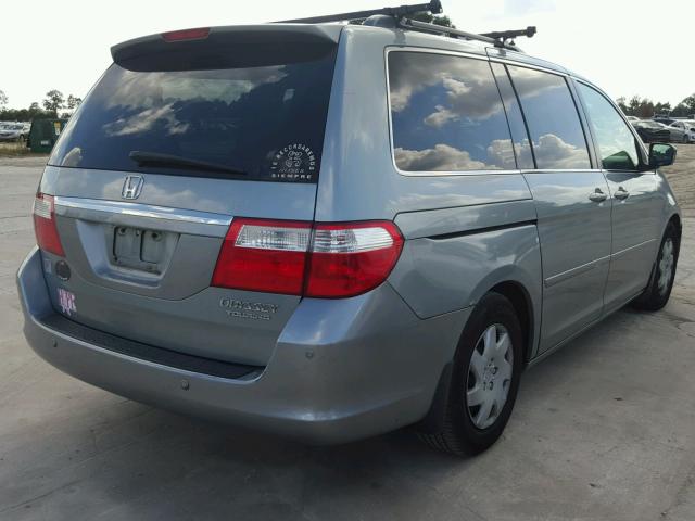 5FNRL388X5B107026 - 2005 HONDA ODYSSEY TO BLUE photo 4