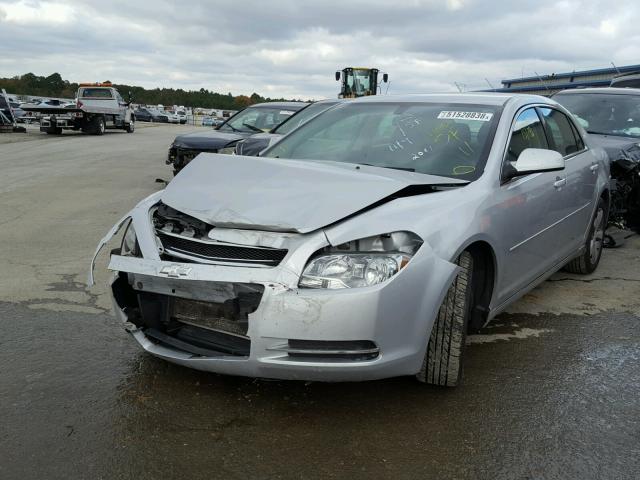 1G1ZC5EU0BF365908 - 2011 CHEVROLET MALIBU 1LT SILVER photo 2