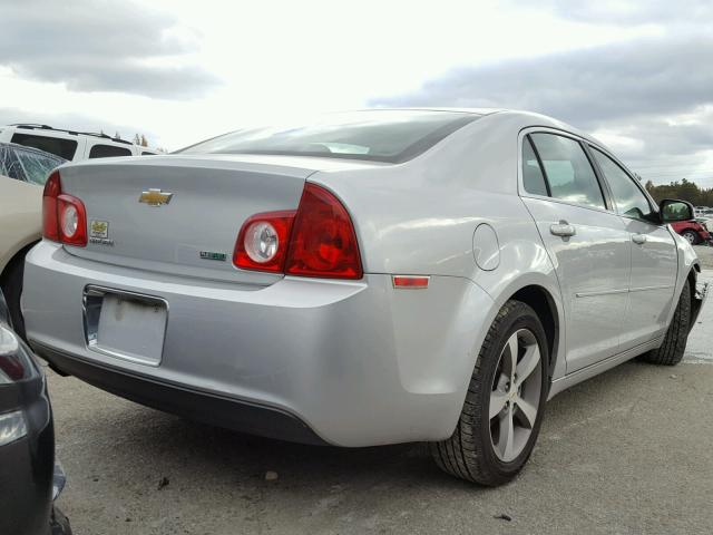 1G1ZC5EU0BF365908 - 2011 CHEVROLET MALIBU 1LT SILVER photo 4