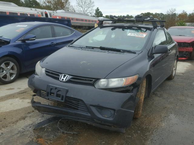 2HGFG12938H570056 - 2008 HONDA CIVIC EXL BLACK photo 2