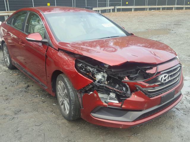 5NPE34AF6FH122624 - 2015 HYUNDAI SONATA SPO RED photo 1