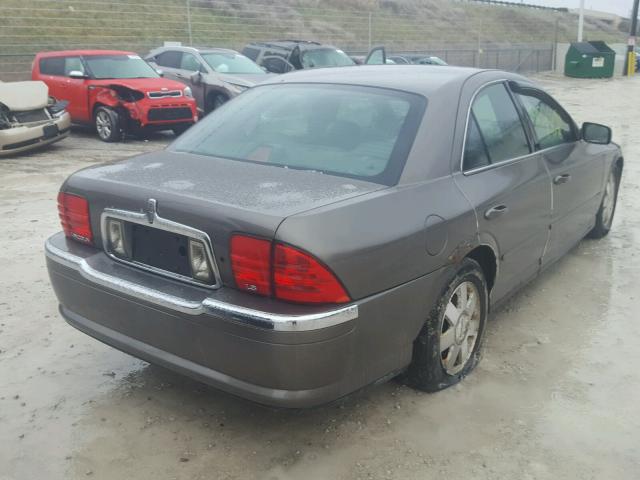 1LNHM86S32Y701856 - 2002 LINCOLN LS GRAY photo 4