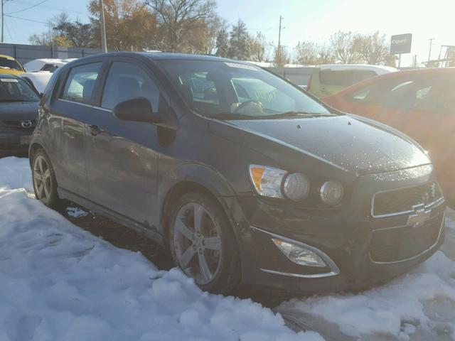 1G1JG6SB9D4210184 - 2013 CHEVROLET SONIC RS BLACK photo 1