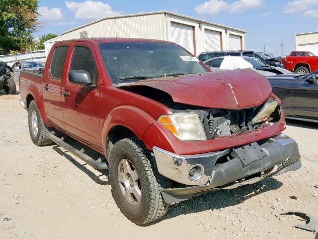 1N6AD07U96C412858 - 2006 NISSAN FRONTIER C RED photo 1