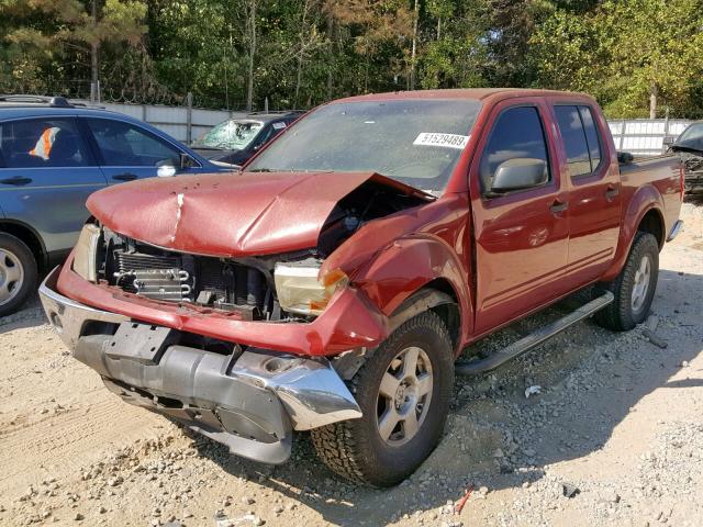 1N6AD07U96C412858 - 2006 NISSAN FRONTIER C RED photo 2