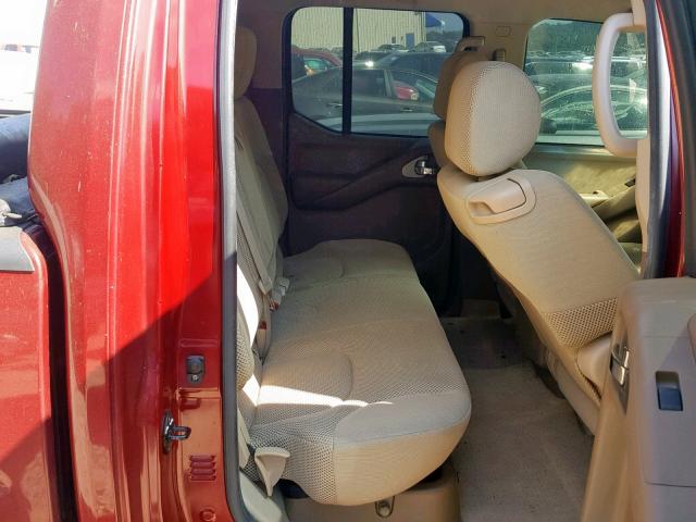 1N6AD07U96C412858 - 2006 NISSAN FRONTIER C RED photo 6