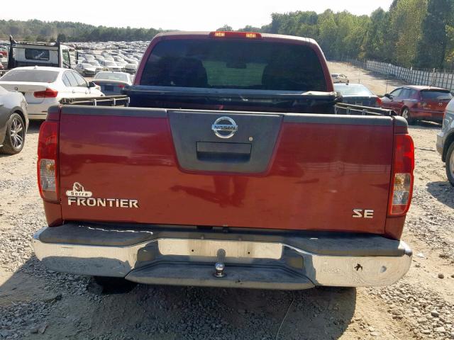 1N6AD07U96C412858 - 2006 NISSAN FRONTIER C RED photo 9