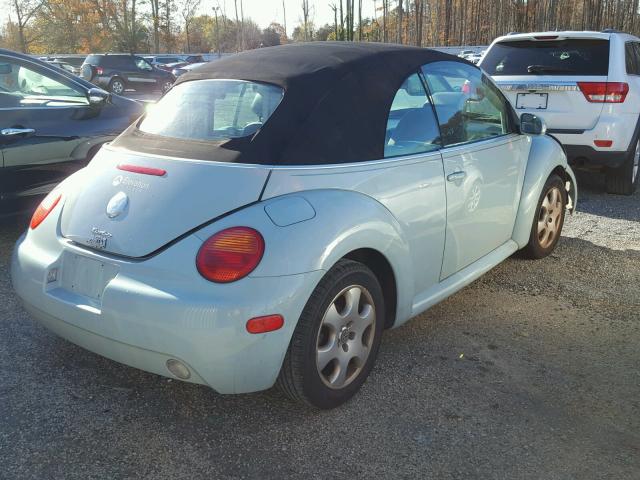 3VWCD31Y84M332727 - 2004 VOLKSWAGEN NEW BEETLE Blau Foto 4