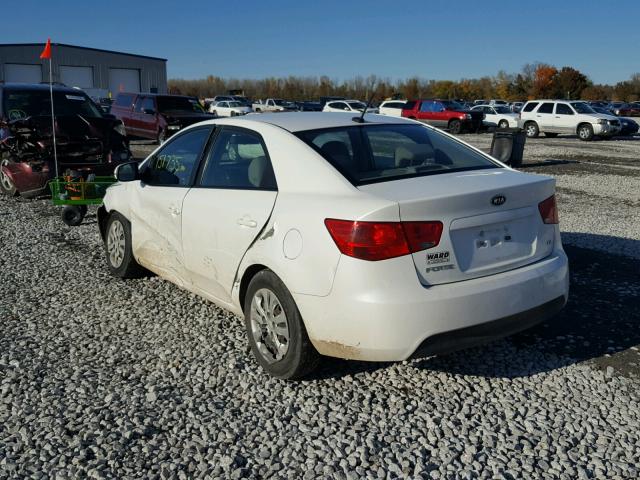 KNAFU4A2XB5331676 - 2011 KIA FORTE EX WHITE photo 3