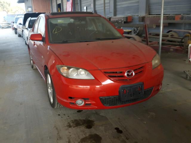 JM1BK323551227813 - 2005 MAZDA 3 S RED photo 1