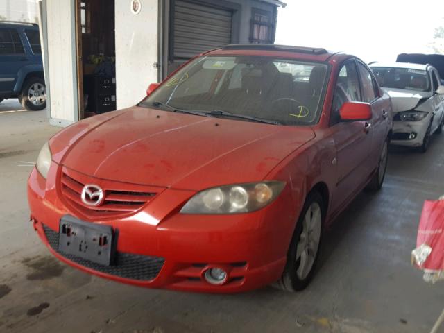 JM1BK323551227813 - 2005 MAZDA 3 S RED photo 2