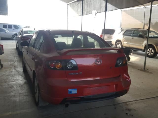 JM1BK323551227813 - 2005 MAZDA 3 S RED photo 3