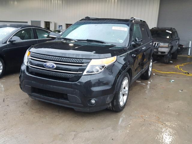 1FM5K7F86DGC30463 - 2013 FORD EXPLORER L BLACK photo 2