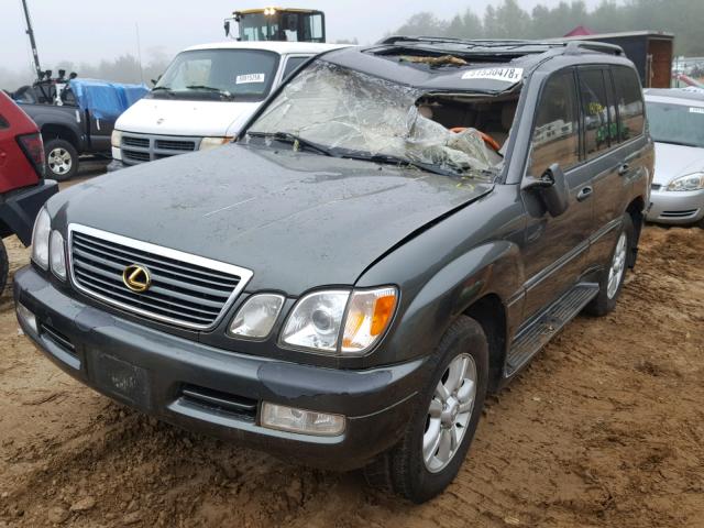 JT6HT00W6Y0087534 - 2000 LEXUS LX 470 GRAY photo 2